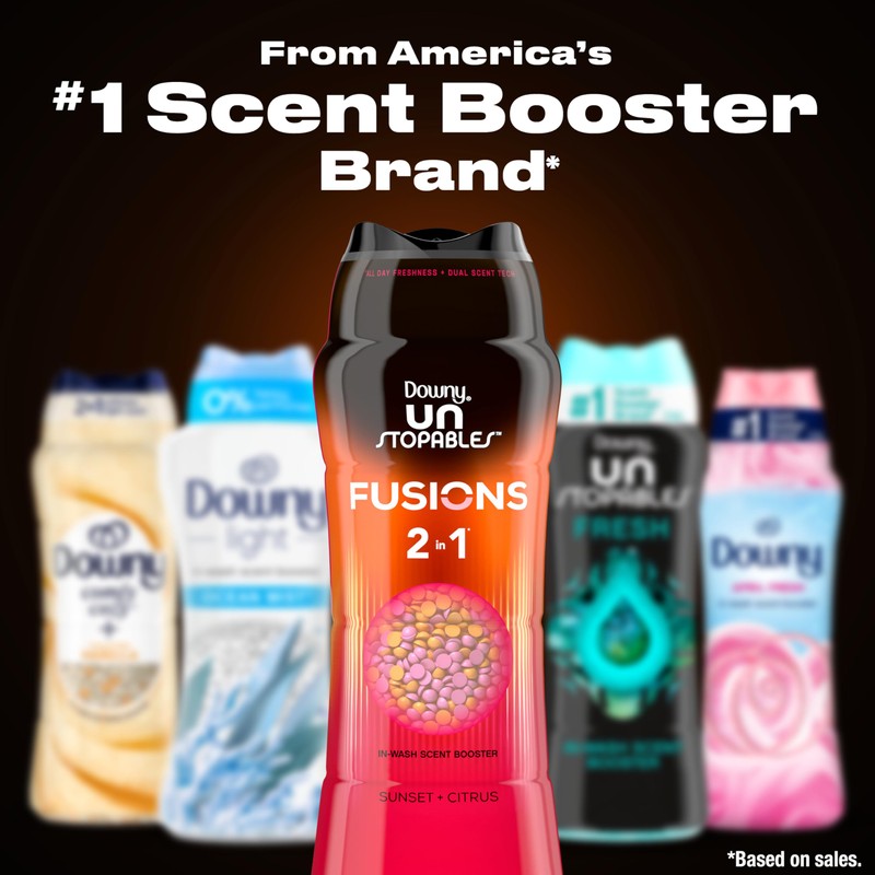 Downy Unstopables Fusions Scent Duos Laundry Scent Booster Beads, Sunset