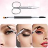 Eyelash Scissors Eyebrow Scissors Lash Scissor Brow Brushes for Eyebrows