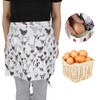 12-Pocket Egg Collection Apron for Chicken, Duck, Goose, Turkey, and
