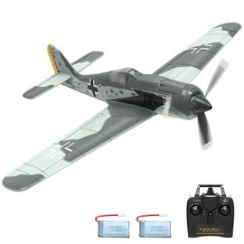 VOLANTEXRC RC Plane FW190 Fighter 4CH Remote Control Airplane RTF with Aileron, Gyro, Aerobatics & 3 Modes to Fly, Hobby Radio Controlled Warbird Aircraft for Adults, Beginners, Boys (761-17)