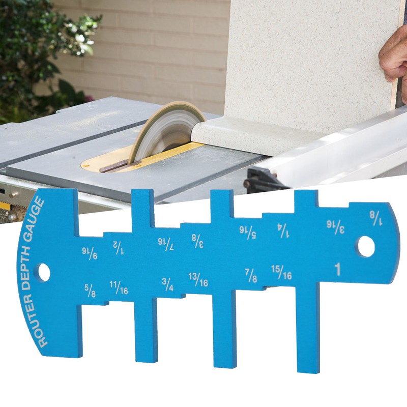 Table Saw Depth Measuring Ruler Aluminum Alloy Height Limit Gauge
