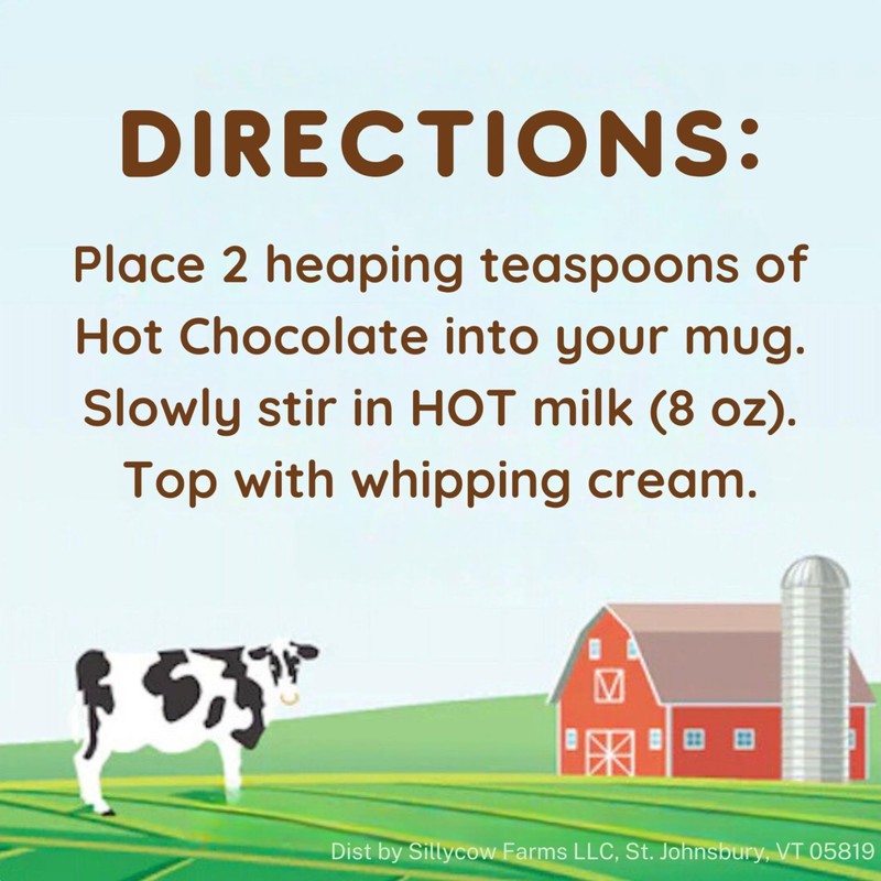 Sillycow Farms Hot Chocolate Mix Flavor | Rich Hot Cocoa