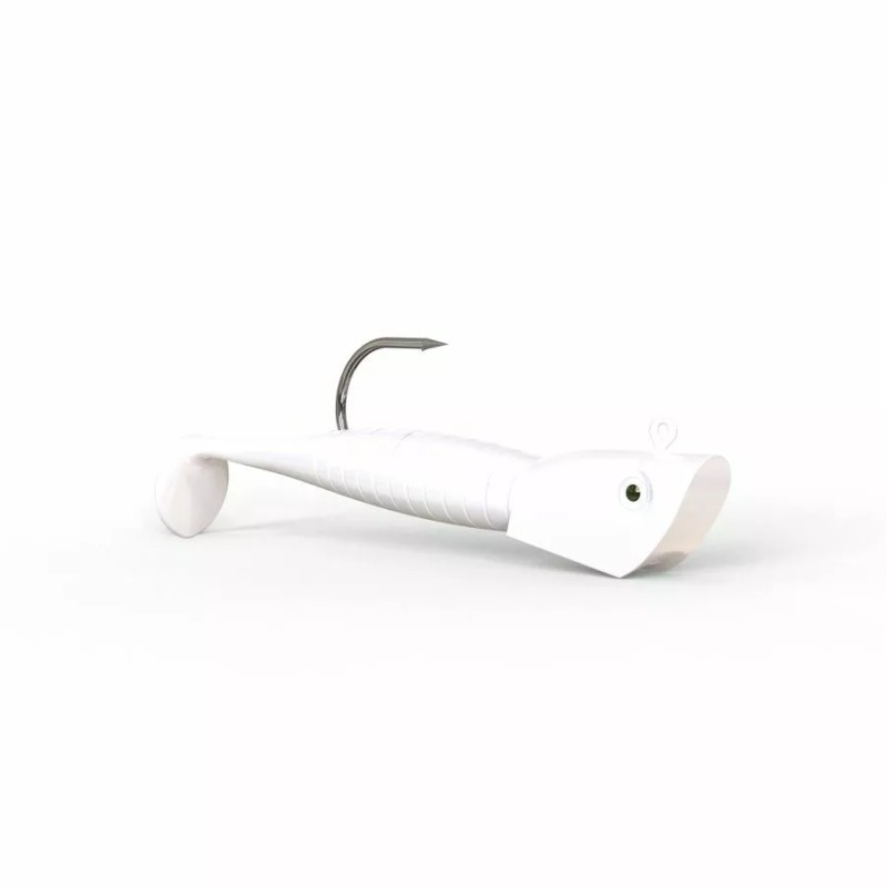 Dynamic Lures Ice Fishing lure, Ice Jig, MICRO Swim-Jig (White)