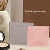 4 Colors Mini Lipstick Storage Bag Automatic Closure Portable PU