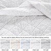 WDCOZY 100% Cotton Queen Size Quilt Set - White Ruffle