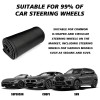 Funda De Volante De Piel Genuina Perforada Negra 38 Cm