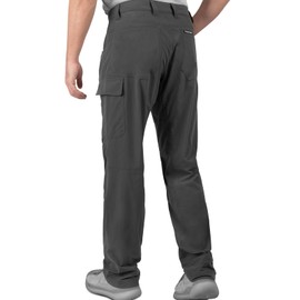 KastKing Wind Crest Fishing Hiking Pants, Water Repellent Lightweight Mens Travel Climbing Pants, UPF 50+ Stretch Material Stone Grey