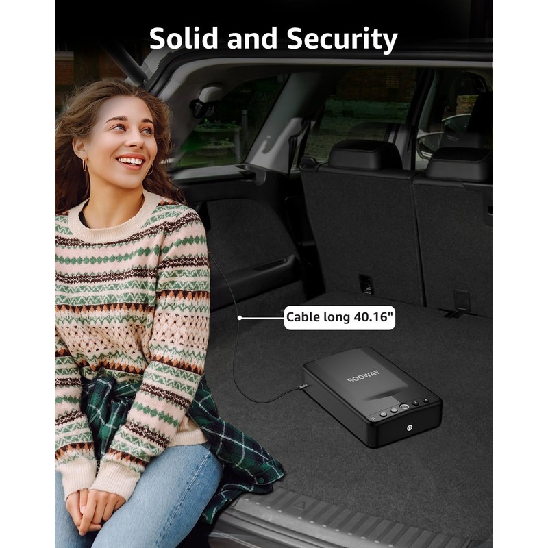 Gun Safe, Small Pistol Safe Biometric Gun Safe for Handgun,