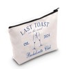 JNIAP Last Toast On The Coast Bachelorette Makeup Bag Coastal