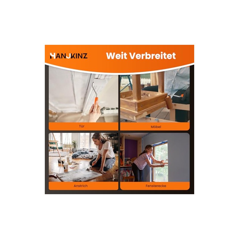 Paint Roller, 2 Inch Small Paint Roller Kit with High-Density