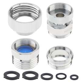 Sink Hose Attachment for Faucet, PNXKTXO Faucet Adapter Kit Brass 3/4" GHT Sink to Hose Adapter With Aerator For Kitchen, Bathroom, Garden, Shower