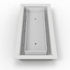 3x10-Breeze-All Metal-Air Vent-Drop in Vent -White - Elegant Design