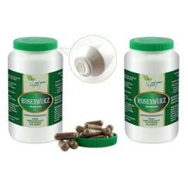 Vita Ideal Vegan® Rose Root - Root 3 x 360 Capsules - Rhodiola Pink - Daily Serving 840 mg Rose Root Root, Natural, Vegetable & No Additives