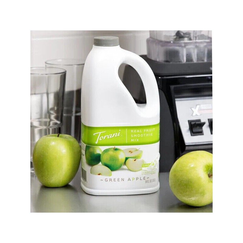 FixtureDisplays Torani 64 fl. oz. Green Apple Fruit Smoothie Mix