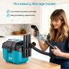 Seesii Wet Dry Vac cordless, 2.6 Gallon Small Shop Vacuum