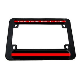 GRAPHICS & MORE Thin Red Line - Firefighter Motorcycle License Plate Tag Frame