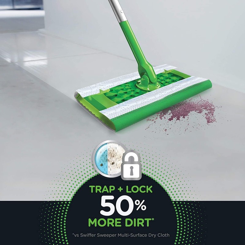 Swiffer Sweeper Heavy Duty Gain Wet Mop Pads, 30/Pack