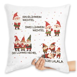 Cushion 40 x 40 cm Decorative Cushion - Christmas Cushion Christmas Gifts - A Mulled Wine Swei Mulled Wine | Gnome | Christmas Market | Christmas Motif I Christmas Market I Advent Season - 40 x 40 cm
