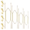4Pcs Wall Plate Hanger Set, Plate Hanger W Shaped Spring