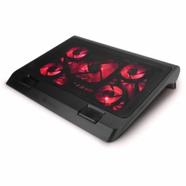 Enhance Laptop Cooling Stand with 5 LED Cooling Fans & Dual USB Ports