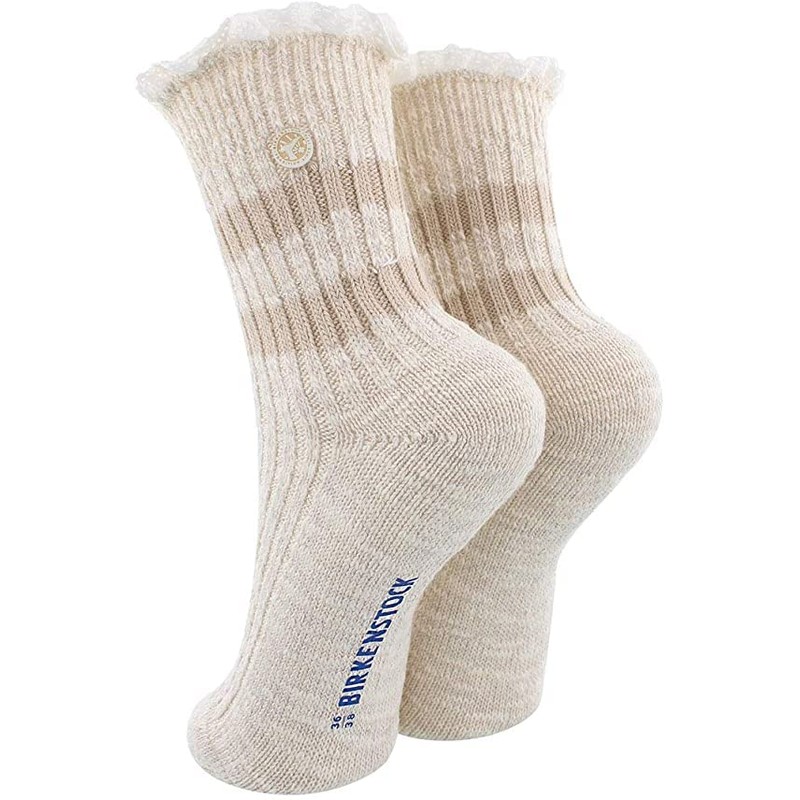 Birkenstock Fashion Slub Lace Sock - Women's Beige / Melange