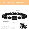 Oneress 12 Zodiac Constellation Elastic Beade Bracelet for Men Women