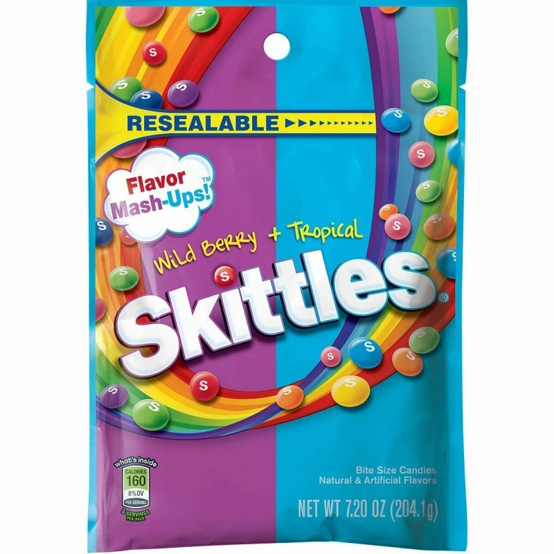 Skittles Mashups Wild Berry & Tropical 7.2oz [1-Bag]