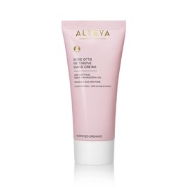 Alteya Organics Rose Otto Intensive Hand Cream 90ml NaTrue Certified Organic Hand Treatment Cream with Pink Damascena Oil - Moisturising and Regenerating
