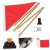 SUPVOX Professional Kayak Accessory Folding Flag Pole Easy Install/disassemble for