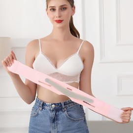 BDEPSTR Double Chin Reducer, V-Line Mask, V-Line Lifting Mask, Double Chin Reducer Face Slimming Band, Double Chin Remover, Anti-Wrinkle Face Mask for Saggy Face Skin