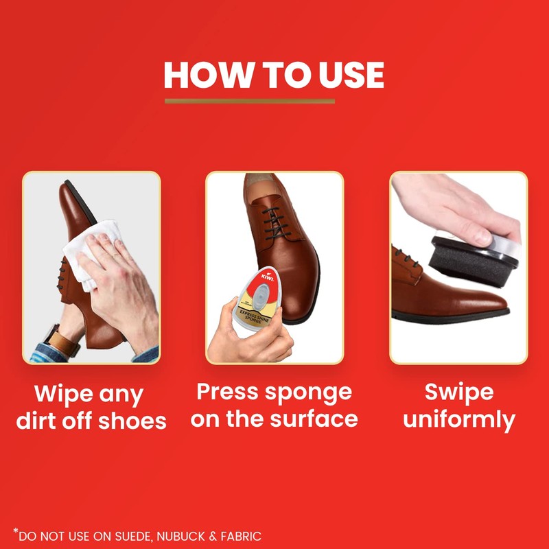 KIWI Express Shine Instant Sponge Shoe Polish , 5ml Wax
