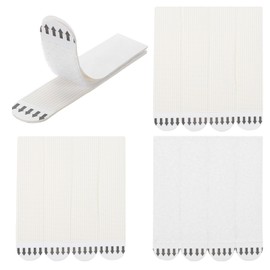 PATIKIL 64-Pairs (128 Strips) Picture Hanging Strips, Heavy Duty Picture Hanging Strips Kit Removable Wall Hanging Strips Without Nails for Decorations, White 99 x 20mm