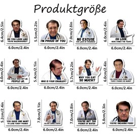 Pack of 12 Dr Nowzaradan Fridge Magnets Funny Dr Now Fridge Magnet Cute Fridge Magnet Decorative Magnets Fridge Storage Cabinets Offices