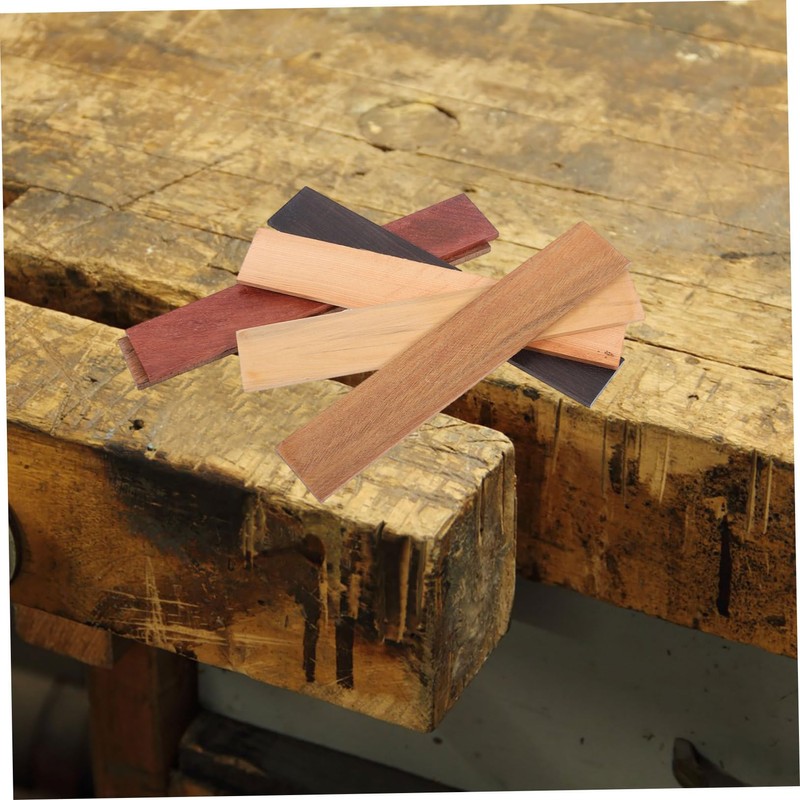 DOITOOL 6pcs Replacement Wood Panels Textured Wooden Slats for Garden