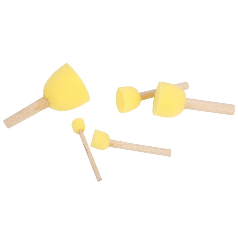 26pcs Kids Painting Supply Brushes Sponge Paint Brush Toy Seal