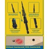 16PCS Countersink Drill Bit Set, Adjustable Depth Tapered Drill Bits
