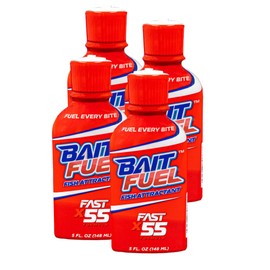 BAITFUEL Gel Fish Attractant Scientifically Proven Long-Lasting Gel X55 Scent Formula | 5 oz., 4-Pack