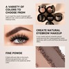 Eyebrow Powder, Two-Color Eyebrow Palette Pomade, Easy to Apply Eye