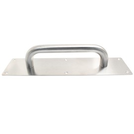 Bivethoi 1Pcs Pull Push Door Plate Handle Stainless Steel Heavy Duty Barn Door Pull with Mounting Screws (Silver, 300x80mm/11.81x3.15inch