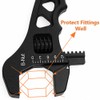 BARTOO AN Hose Fitting Adjustable Wrench 3AN-16AN Lightweight Aluminum(Black)
