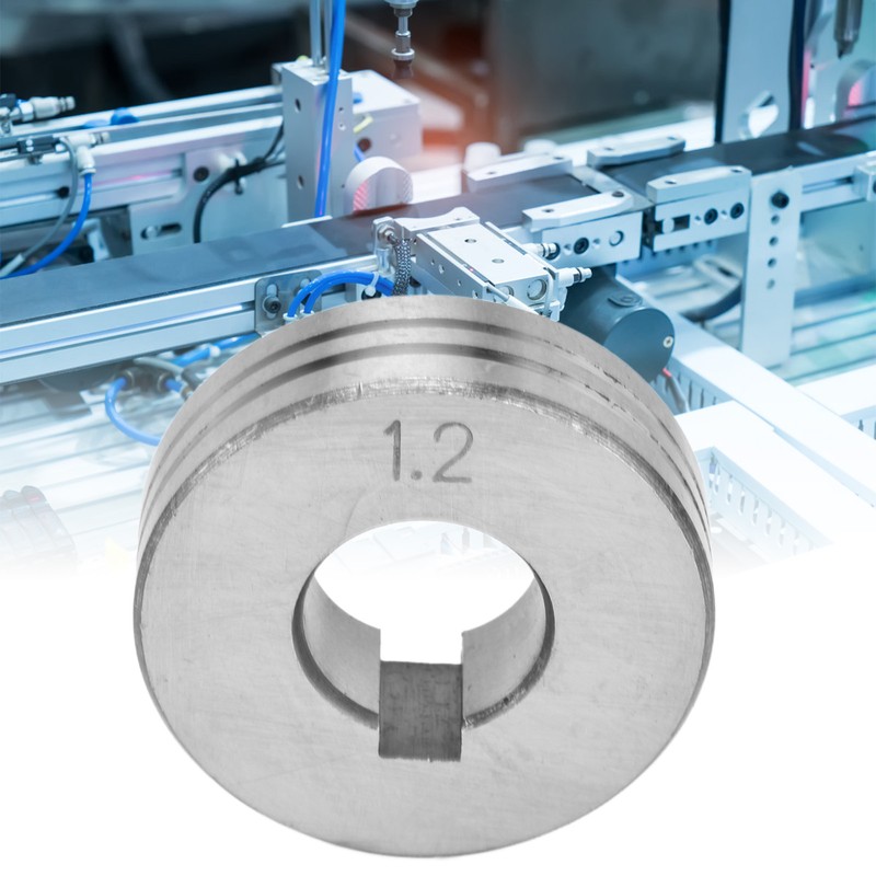 10Pcs Welder Wire Feed Roller 1.0‑1.2mm Groove Feeding Guide Wheel