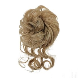 ASAYUMI Curly Messy Bun Hair Piece for Updos with Claw Clip Hair Extensionsm #27 Brown Bun Clips for Hair,Long Beard Clip Claw in Bun Hair Pieces for Women Daily Use