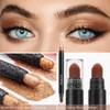 Eyeshadow Stick Gold, Cream Glitter Eye Shadow Shimmer Dual-Ended Eyeshadows