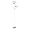 Globe Electric 67134 Delilah Floor Lamp, Silver