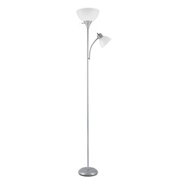 Globe Electric 67134 Delilah Floor Lamp, Silver