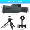 Optical Zoom Monocular Telescope 10-30 x 50, HD Monocular Telescope