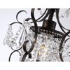 riomasee Plug in Chandelier Mini Bronze Chandeliers 1 Light Elegant