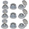 Corrugated Pan Head Roofing Screws with Strap Caps (25, Clear,