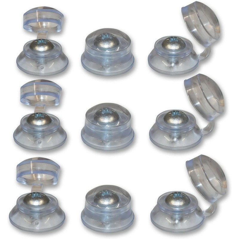 Corrugated Pan Head Roofing Screws with Strap Caps (25, Clear,