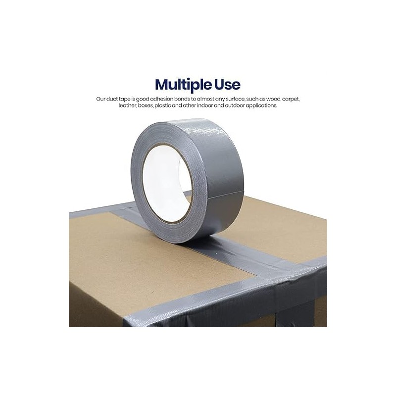 4All Duct Tape 48mmx50m (Silver, Pack of 3)